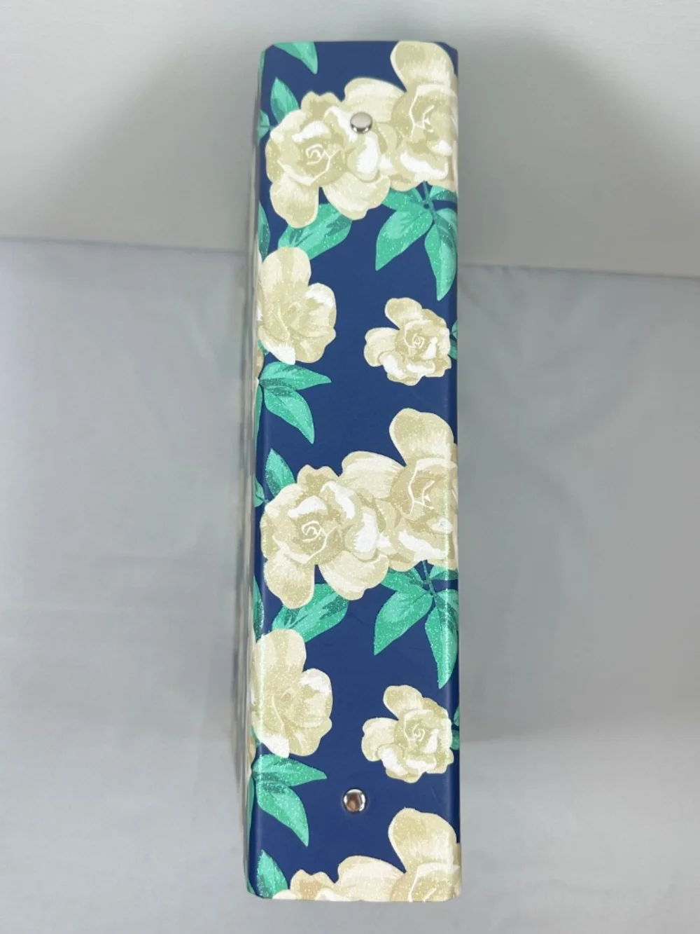 No Pain, No Flowers Three Ring Paper Binder with Glittered Floral Design